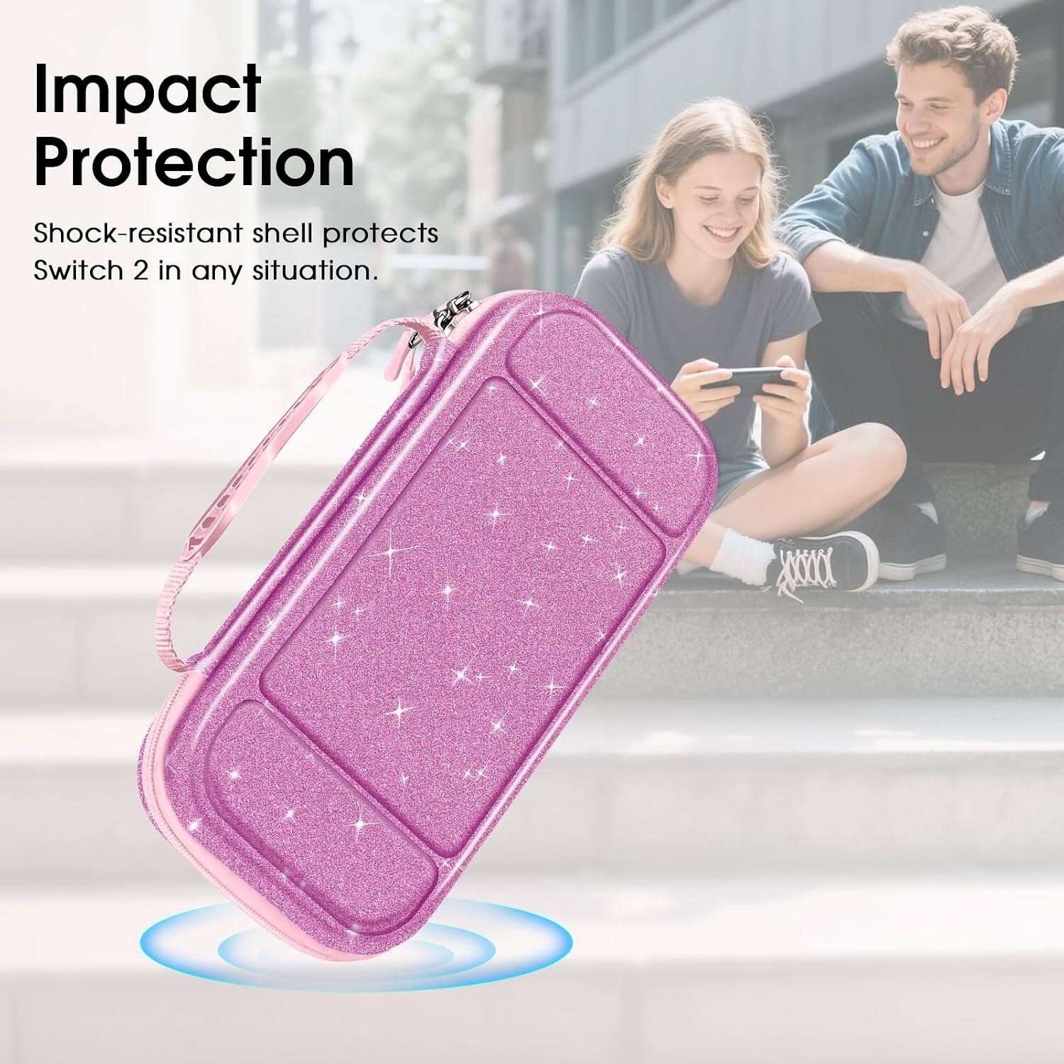 Impact Protection  
Shock-resistant shell protects Switch 2 in any situation.