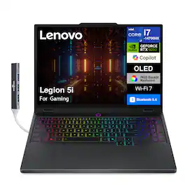 Lenovo - Legion 5i Laptop 15.1 WQXGA (Intel i7-14700HX, 16GB DDR5, 1TB SSD, GeForce RTX 5050, Win 11 Home) w/USB Hub - Eclipse Black