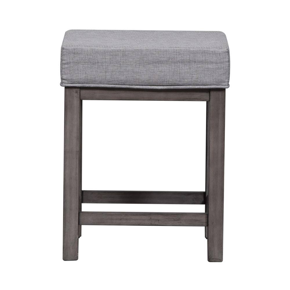 Left. Liberty Furniture Industries - Upholstered Console Stool (3 Piece Set) - Gray.