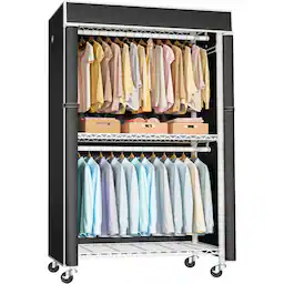 White Rack With Black Cover