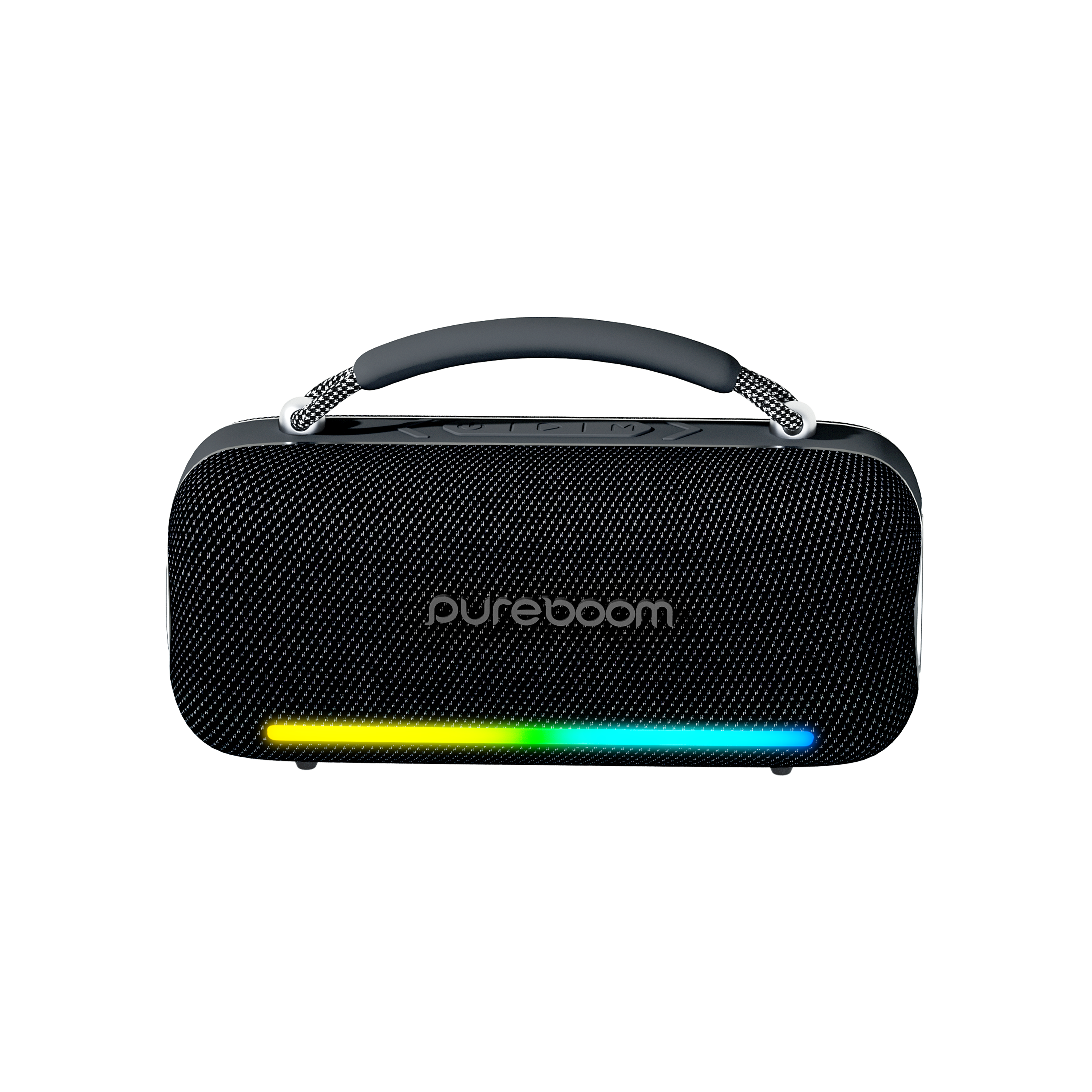 Front. PureBoom - MX Elite Portable Wireless Speaker - Black.