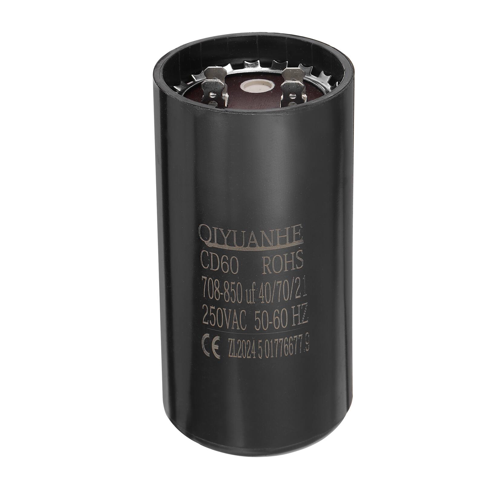 Unique Bargains - CD60 Motor Run Capacitor, 708-850uF MFD AC250V, 50-60Hz, for Electric Motor, 53x110mm - Black price history on PriceWatchPro