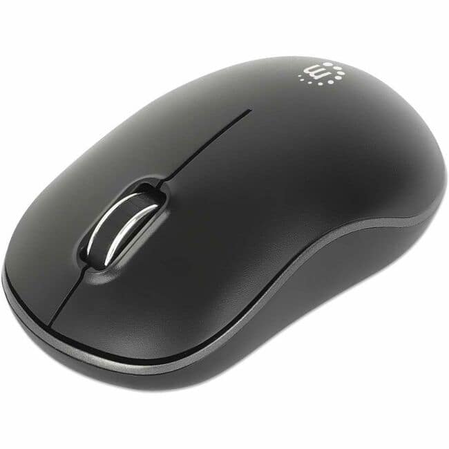Manhattan - MW3075 Wireless Optical USB Mouse - Full-size Mouse - Optical - Wireless - 32.81 ft - Radio Frequency - 2.40 - Wireless - Black