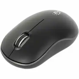 Manhattan - MW3075 Wireless Optical USB Mouse - Full-size Mouse - Optical - Wireless - 32.81 ft - Radio Frequency - 2.40 - Wireless - Black