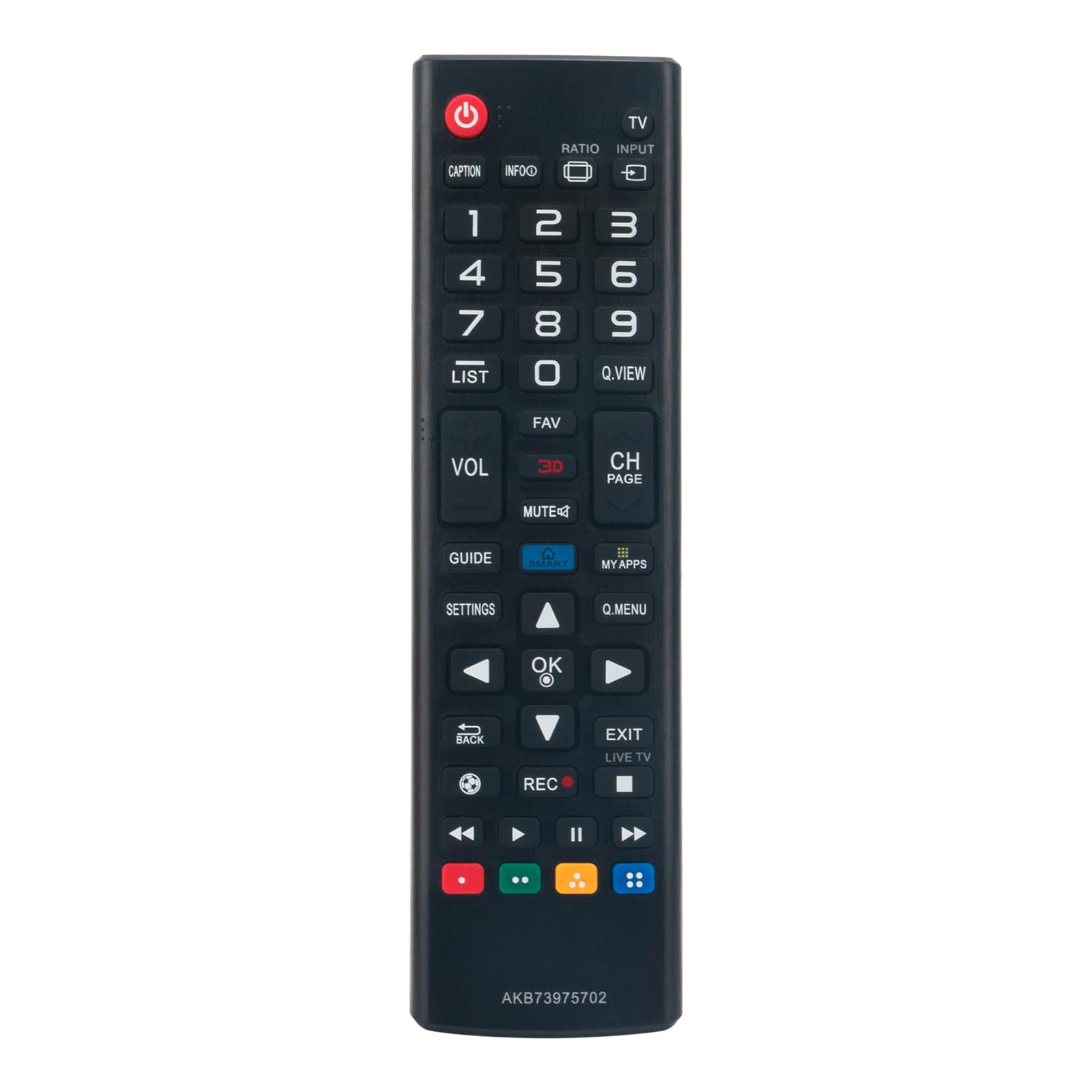 WINFLIKE - New AKB73975702 Replaced Remote Control fit for LG LED LCD HDTV 3D Smart TV sub AKB73715692 AGF77238901 - Black