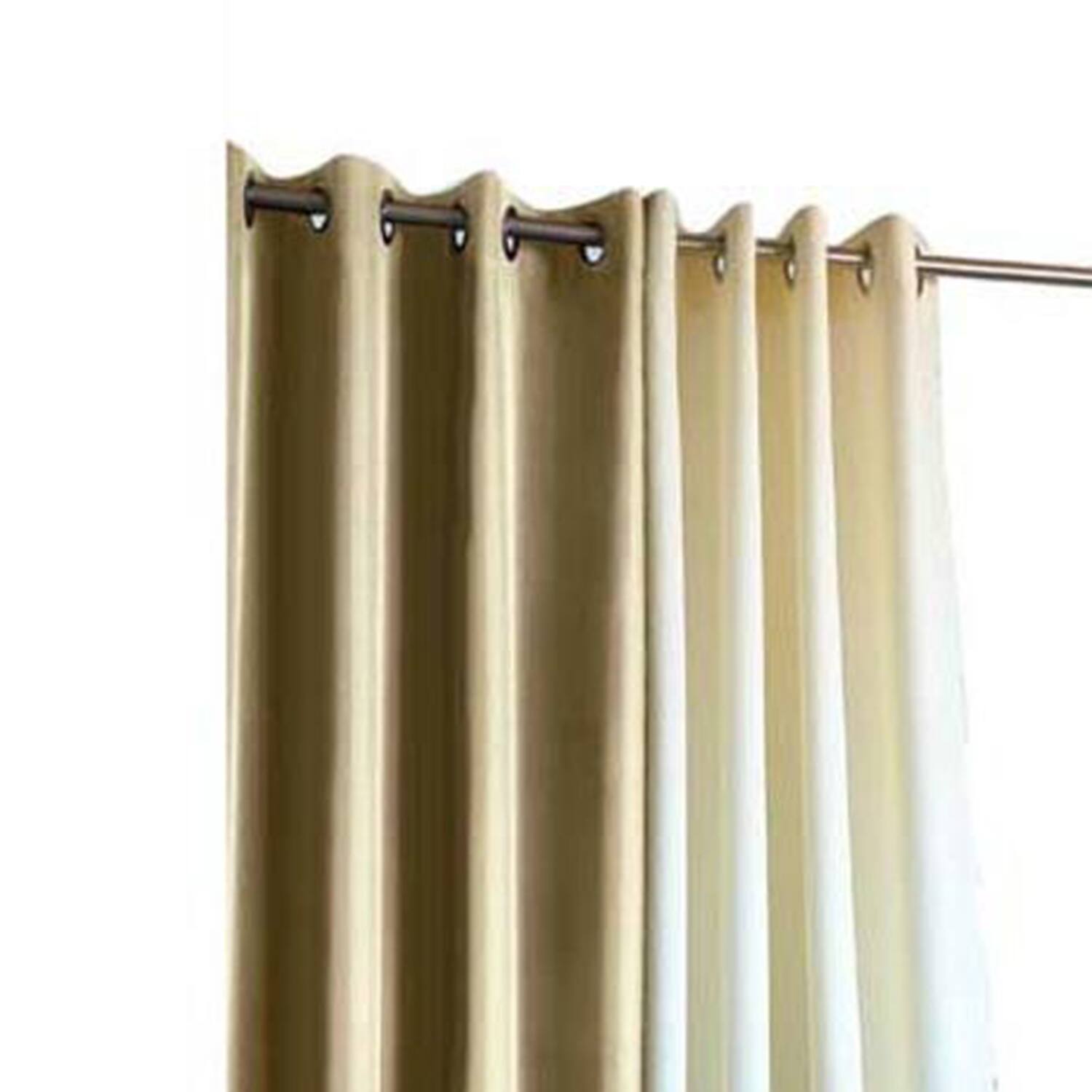 Angle. Commonwealth Home Fashions - Commonwealth Home Fashions Outdoor Decor Gazebo 50 X 108 Solid Indoor/Outdoor Grommet Panel Khaki - Khaki.