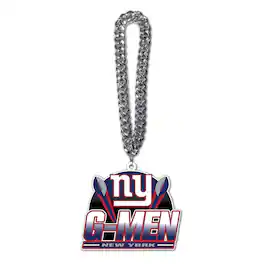 MOJO - New York Giants Slogan Fan Chain Necklace - Blue