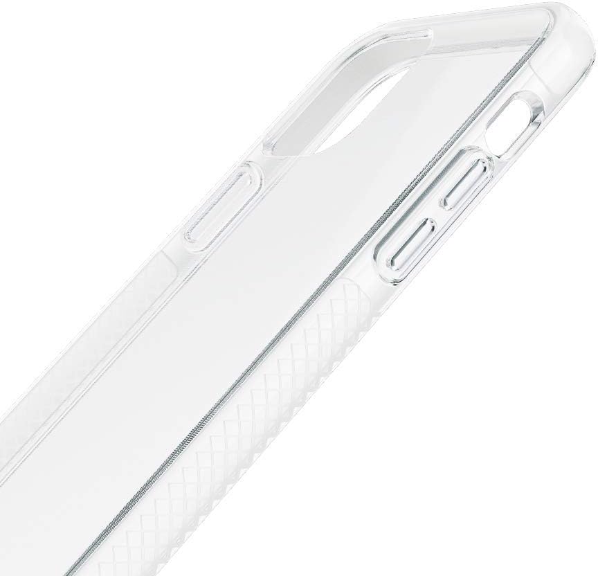 Left. BodyGuardz - BodyGuardz Ace Pro, Impact Resistant Case Compatible with The iPhone 12/12 Pro (Clear/White) - Clear.