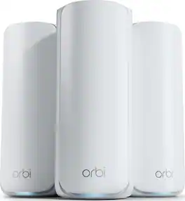 NETGEAR - Orbi 770 Series BE11000 Tri-band Mesh Wi-Fi 7 System (3-pack) - White