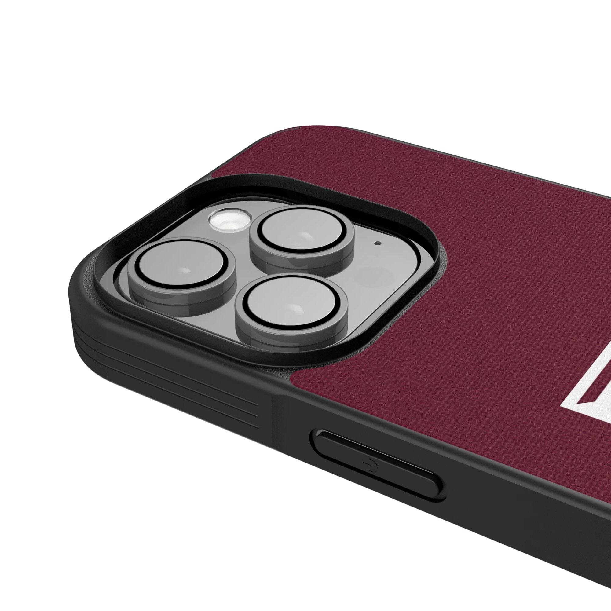 Alt View 3. Keyscaper - Texas A&M Aggies iPhone Solid Design Bump Case - 16 Pro Max - Multicolor.