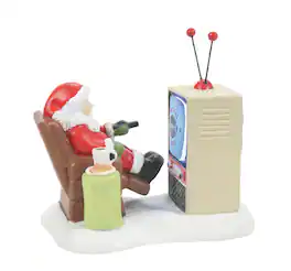 Department 56 - Lighted Santa At The Man Cave Christmas Figurine #6011405 - Multi