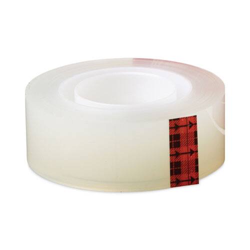 Left. Scotch - Transparent Tape, 3Inch Core, 1Inch x 72 yds, Transparent.