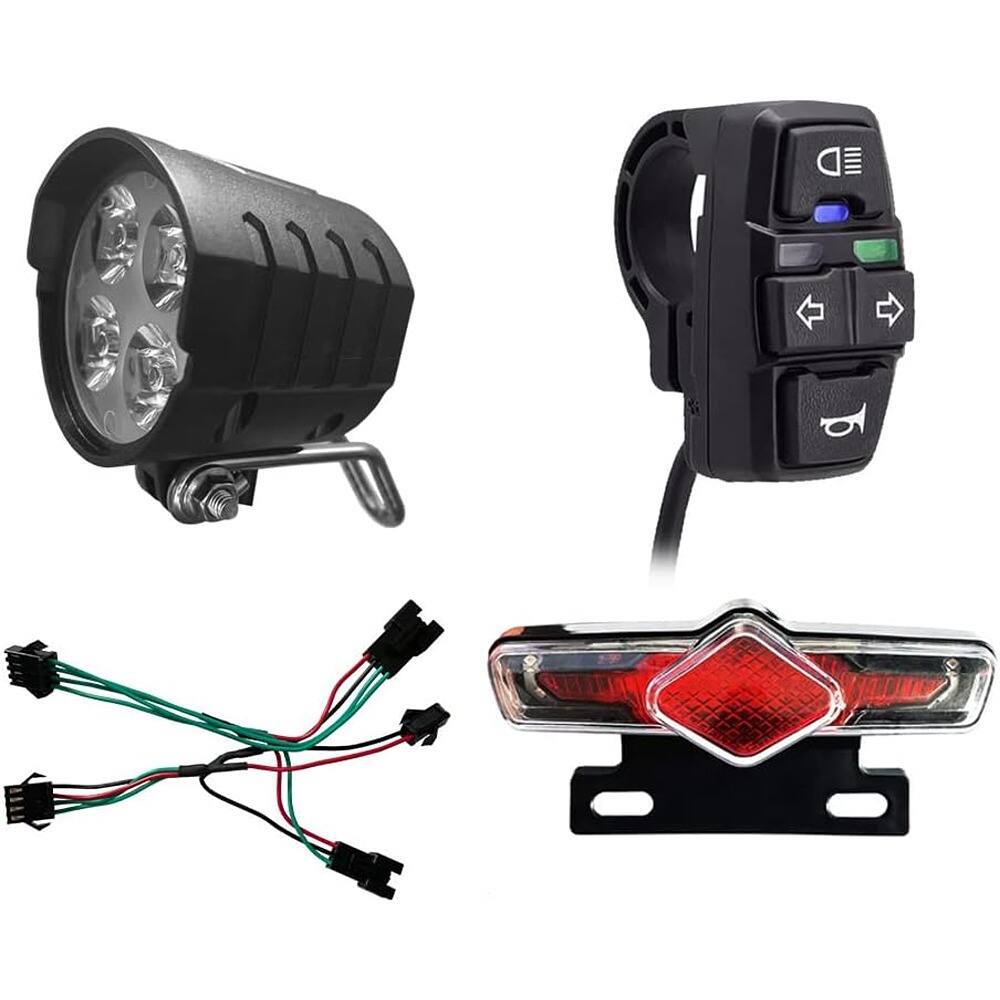 Back. RTMB - 3-in-1 Ebike Light Set, Headlight, Taillight & Horn, Lithium-Ion - ‎Light Sets.