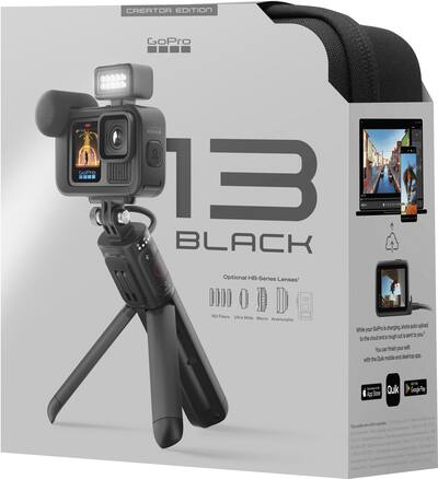 GoPro HERO13 Black Creator Edition Action Camera Black CHDFB-131 GoPro HERO13 Black Creator Edition Action Camera Black CHDFB-131