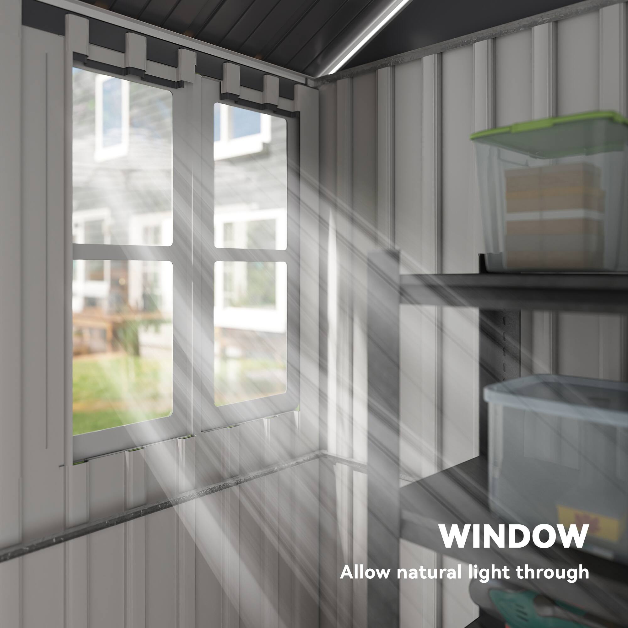 WINDOW  
Allow natural light through