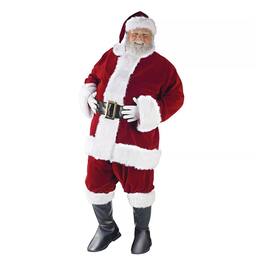 Funworld - Santa Suit Ultra Velvet Large Costume - Red