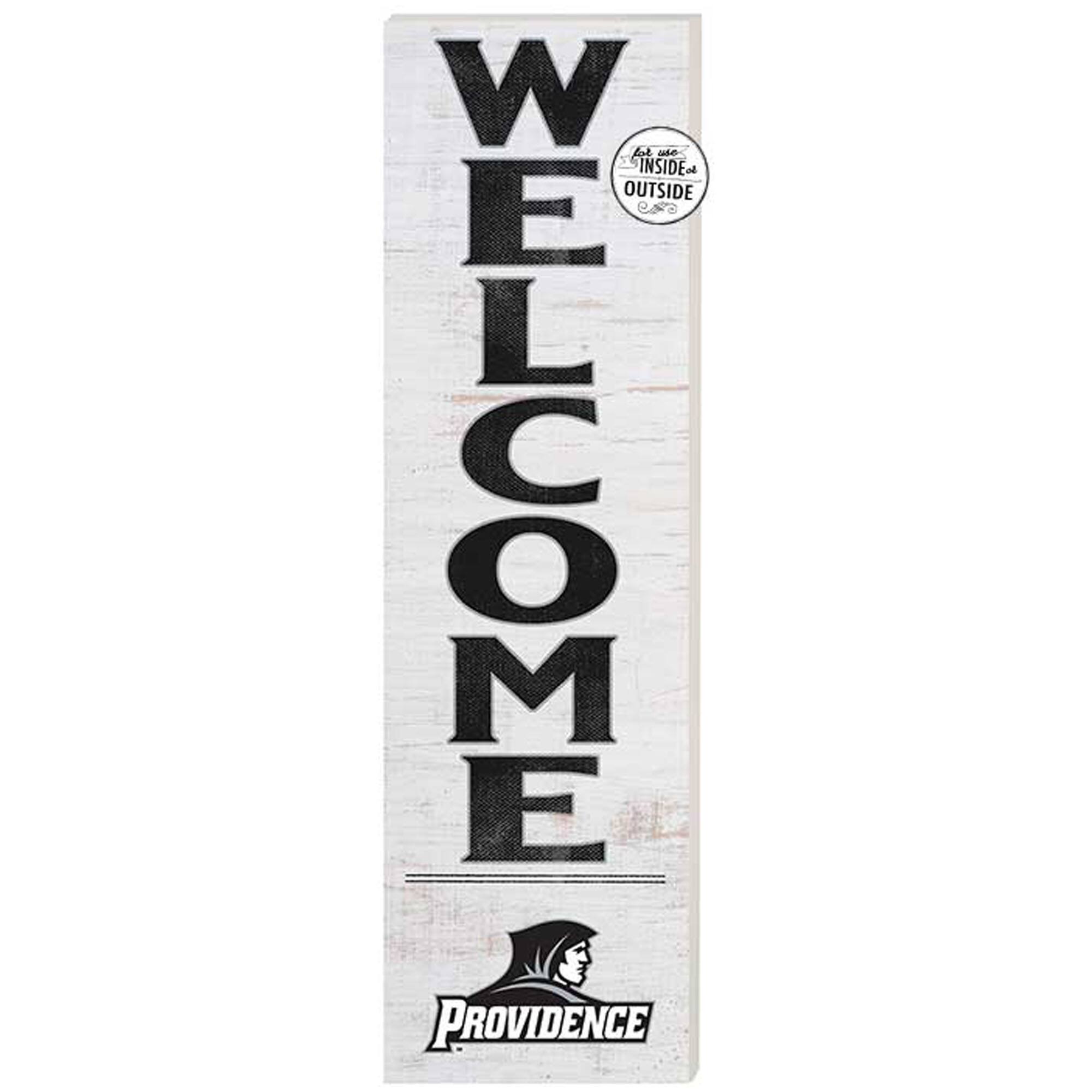 White Providence Friars 10'' x 35'' Indoor/Outdoor Welcome Sign