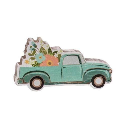 Left. BreeBe - 3/Set Welcome Spring Blocks w/Flower Truck - Multi.