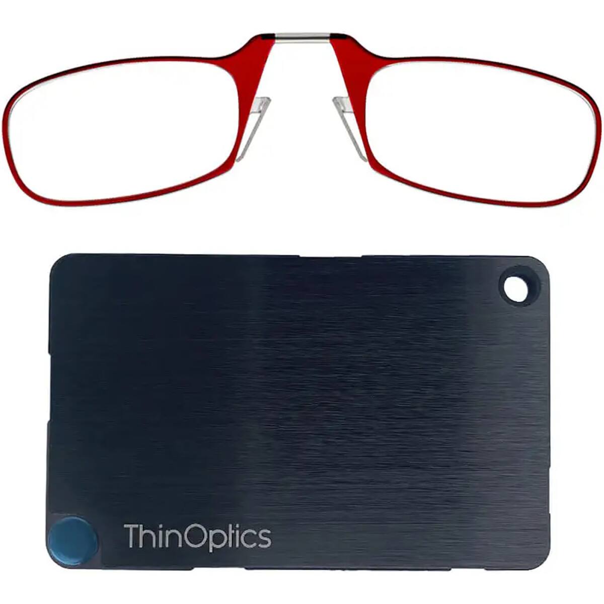 Front. ThinOptics - ThinOptics Readers with Wallet - 1.50 - Red Frame, Black Wallet - Red/Black.