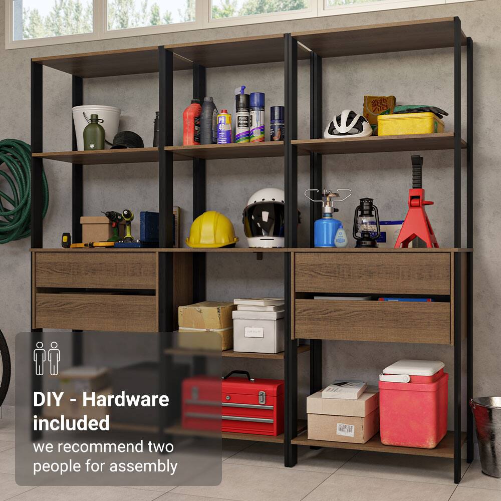 DIY - Hardware included  
we recommend two people for assembly