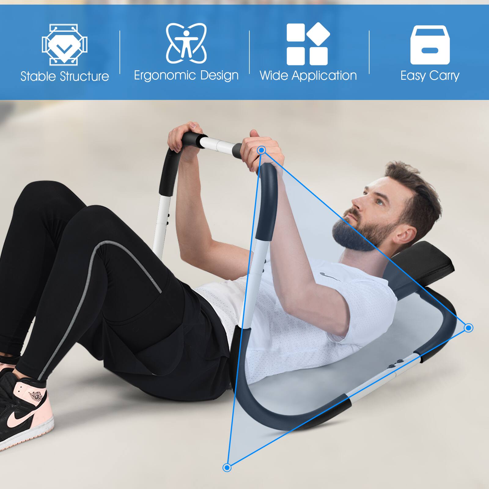 Stable Structure  
Ergonomic Design  
Wide Application  
Easy Carry