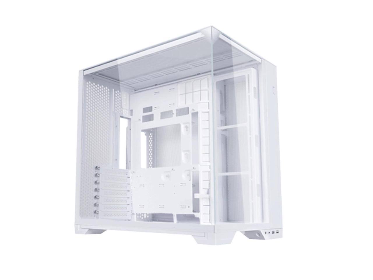 Alt View 8. Lian Li - LIAN LI O11 vision compact white color Aluminum / Steel / Tempered Glass ATX Mid Tower computer Case ----O11VPW - white.