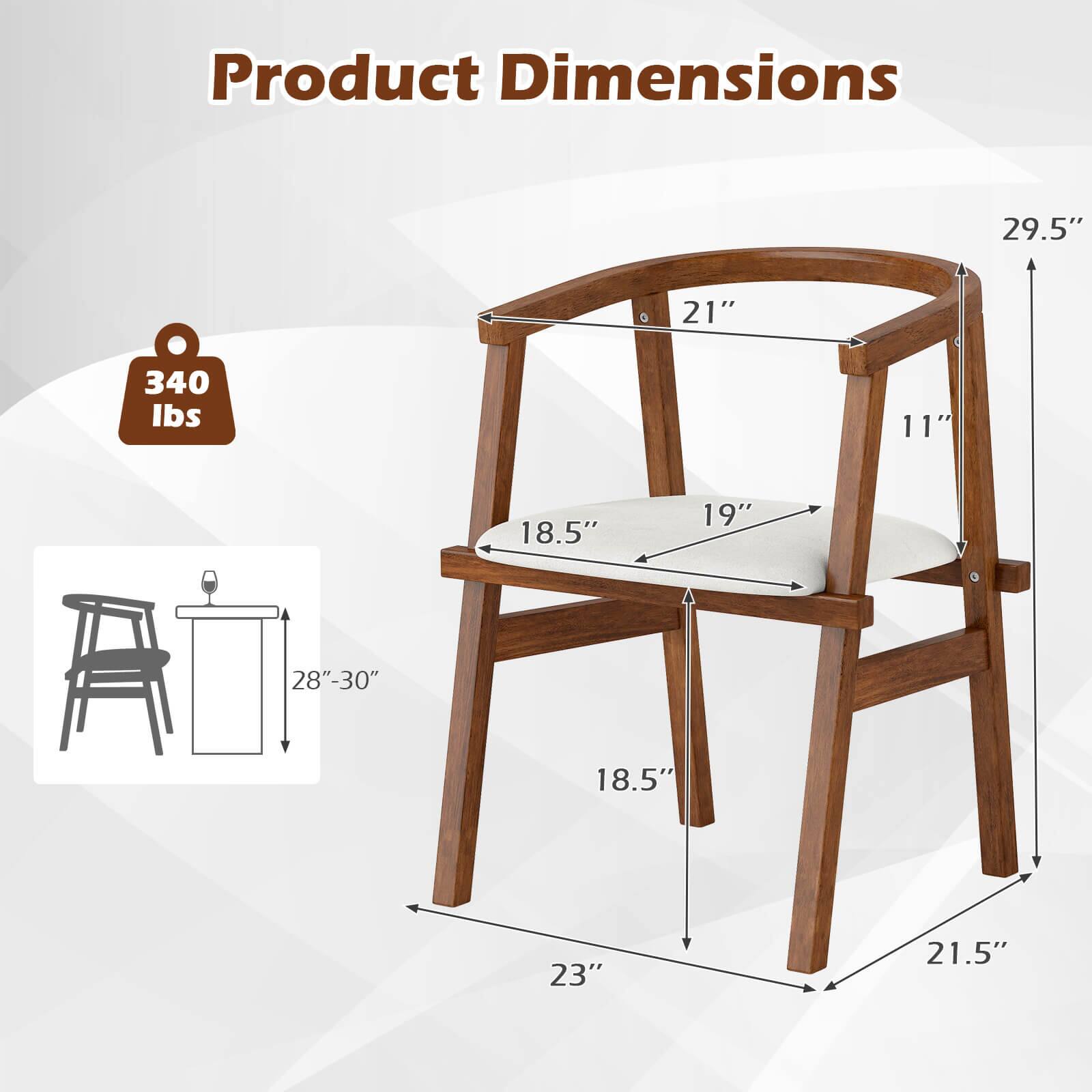 Product Dimensions: 29.5" x 21" x 340 lbs. 11" x 18.5" x 19" x 28"-30" x 18.5" x 23" x 21.5".