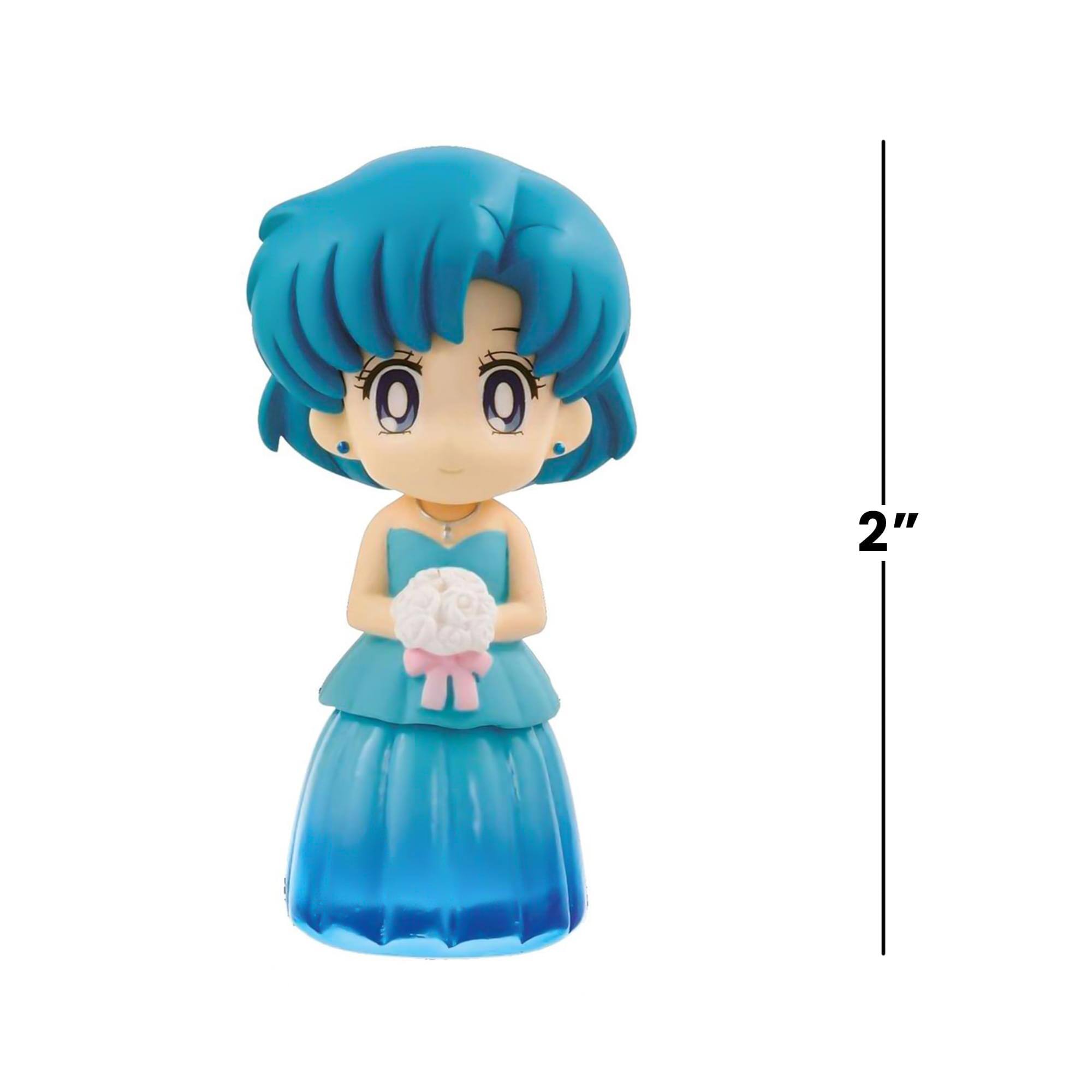 Alt View 4. Banpresto - Banpresto Sailor Moon Sailor Mercury Sparkle Dress Collection Figure - Blue.