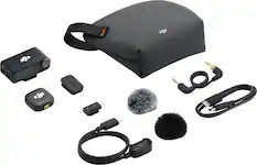 Front. DJI - DJI Mic 3 (1 TX + 1 RX) - Black.