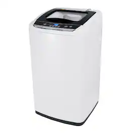 Black+Decker - Small Portable Washer,Portable Washer 0.9 Cu. Ft. with 5 Cycles, Transparent Lid & LED Display - White