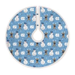 Pegasus - North Carolina Tar Heels Reindeer Tree Skirt - Multicolor