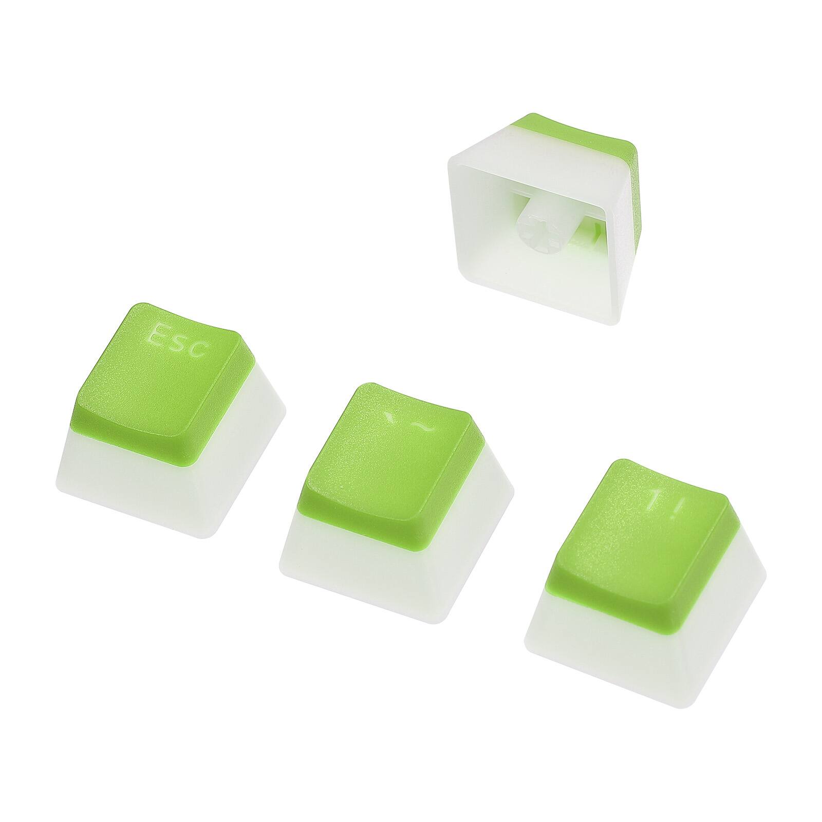 Alt View 5. Unique Bargains - 108 Keys PBT Pudding Keycaps Set OEM Profile Double Shot for Mechanical Keyboard Layout - Light Green.