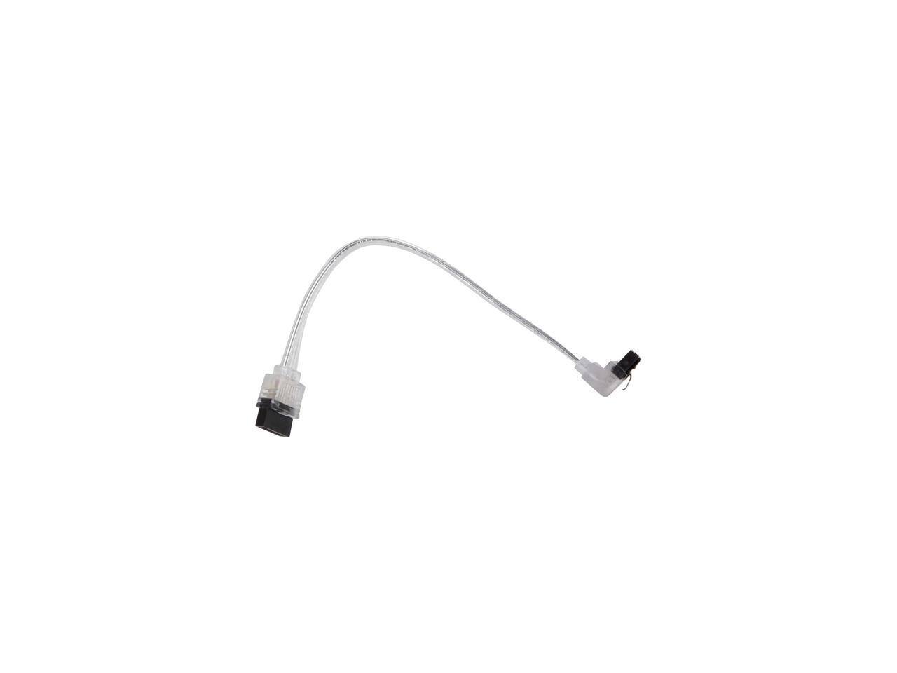 Alt View 1. Nippon Labs - Nippon Labs S3L0.5-90/180SL-50P 6 in. SATA III Male to Male Latching Cable(Flat to Right Angle), Silver - 50 Packs.