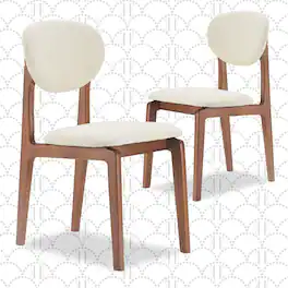 Elle Decor - Coralie Dining Chair Set of 2 - Buttercream
