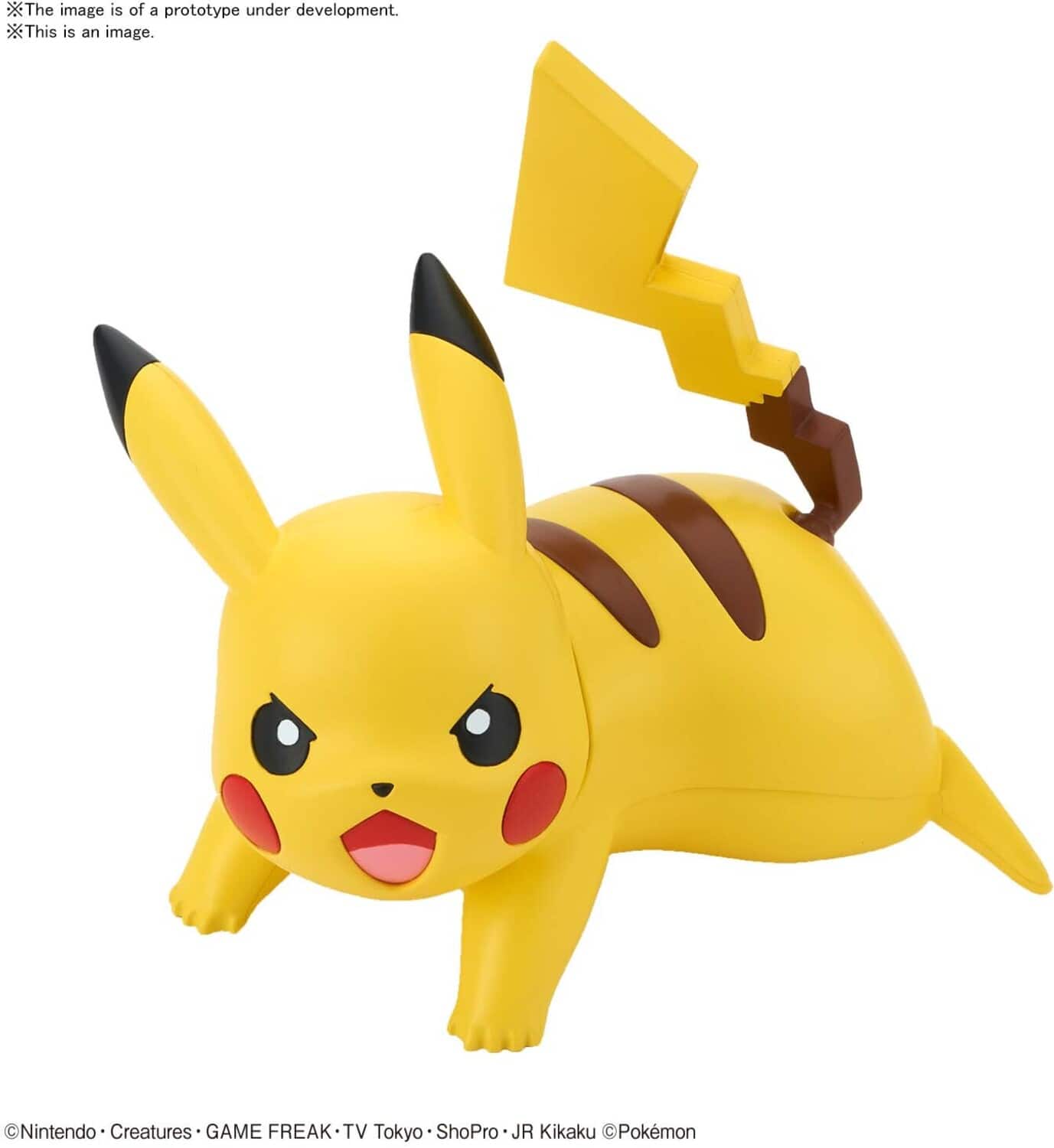 Hobby - Pokemon - 03 Pikachu (Battle Pose), Bandai Spirits Pokemon Model Kit Qucik!! - COLLECTABLES - Multicolor