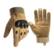 Front. JupiterGear - Tactical Military Airsoft Gloves for Outdoor Sports, Paintball, and Motorcycling with Touchscreen Fingertip Capability - Tan.
