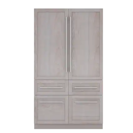 Front. Thermador - Freedom Collection 48 in Wide 26.8 Cu. Ft. Smart Built-in French Door Bottom Freezer Refrigerator - Custom Panel Ready.