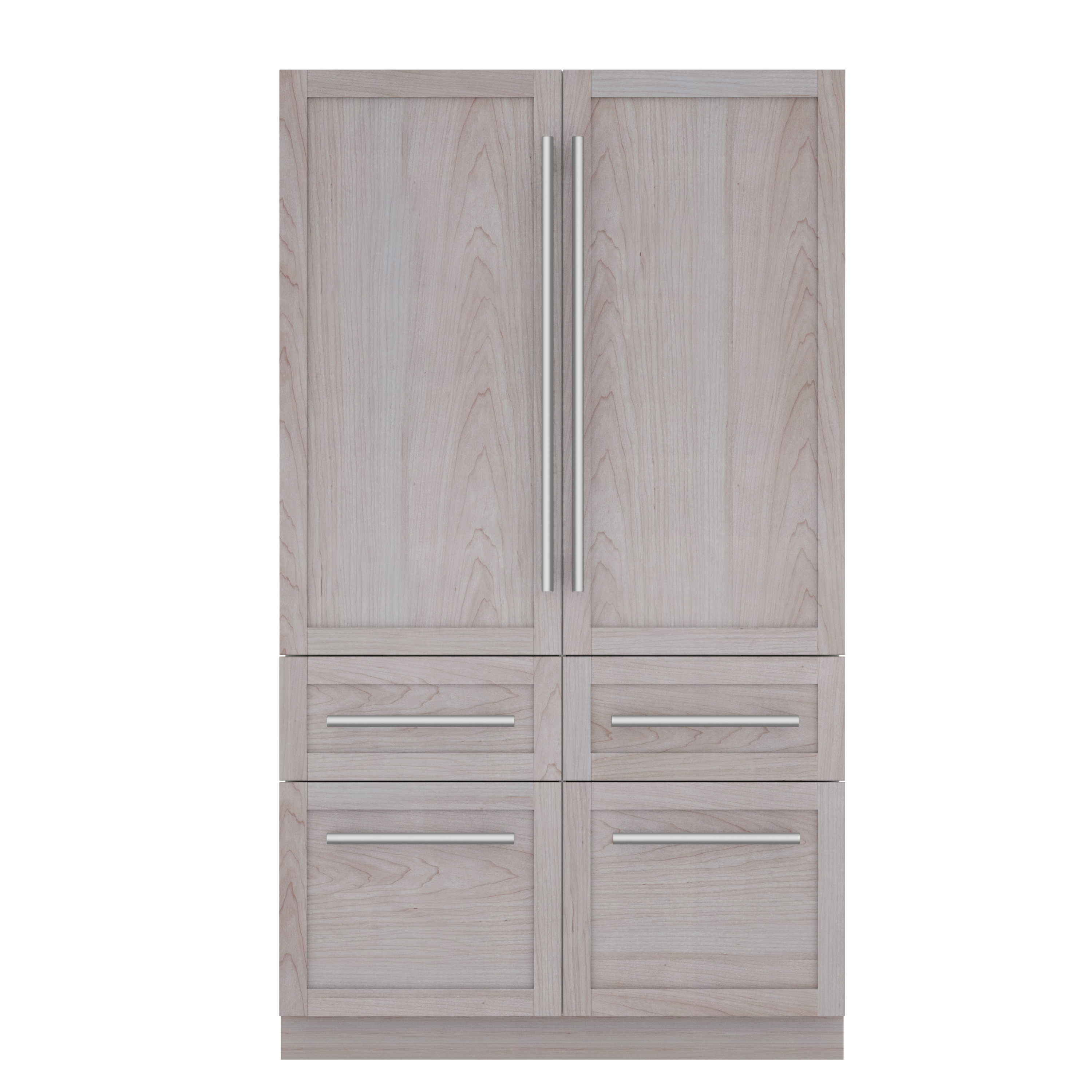 Front. Thermador - Freedom Collection 48 in Wide 26.8 Cu. Ft. Smart Built-in French Door Bottom Freezer Refrigerator - Custom Panel Ready.