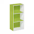 Front. Furinno - Cubicle Triple Thick Frame Decorative Cube Storage Organizer, 9-Cube - White.