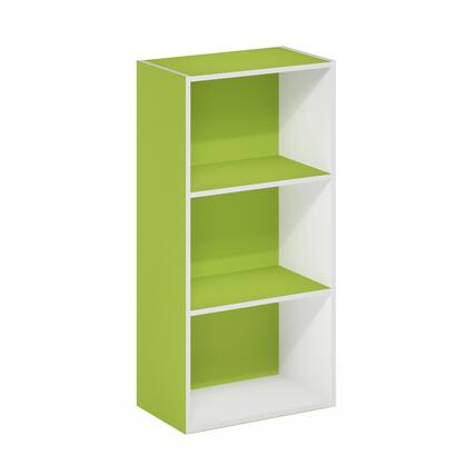 Front. Furinno - Cubicle Triple Thick Frame Decorative Cube Storage Organizer, 9-Cube - White.