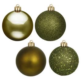 Vickerman - 4" 4 Finish Ball Assorted 12 Box - Olive