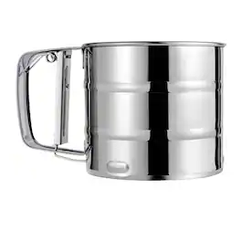 Kitcheniva - Stainless Steel Hand-Crank Manual Sifter