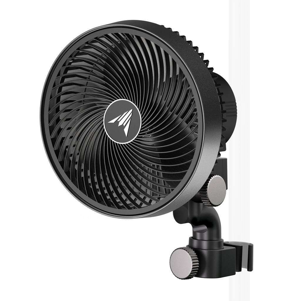Front. AC Infinity - Grow Tent 6 in. Oscillating Clip Fan with 10 Speeds and Dynamic Wind.