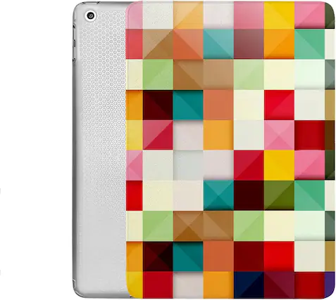Front. DuraSafe Cases - iPad 9.7" 6th/5th Gen 2018/2017 Lightweight Shockproof TPU Smart Cover A1474 A1475 A1476 A1566 A1567 A1822 A1823 A1893 - Color Grid.