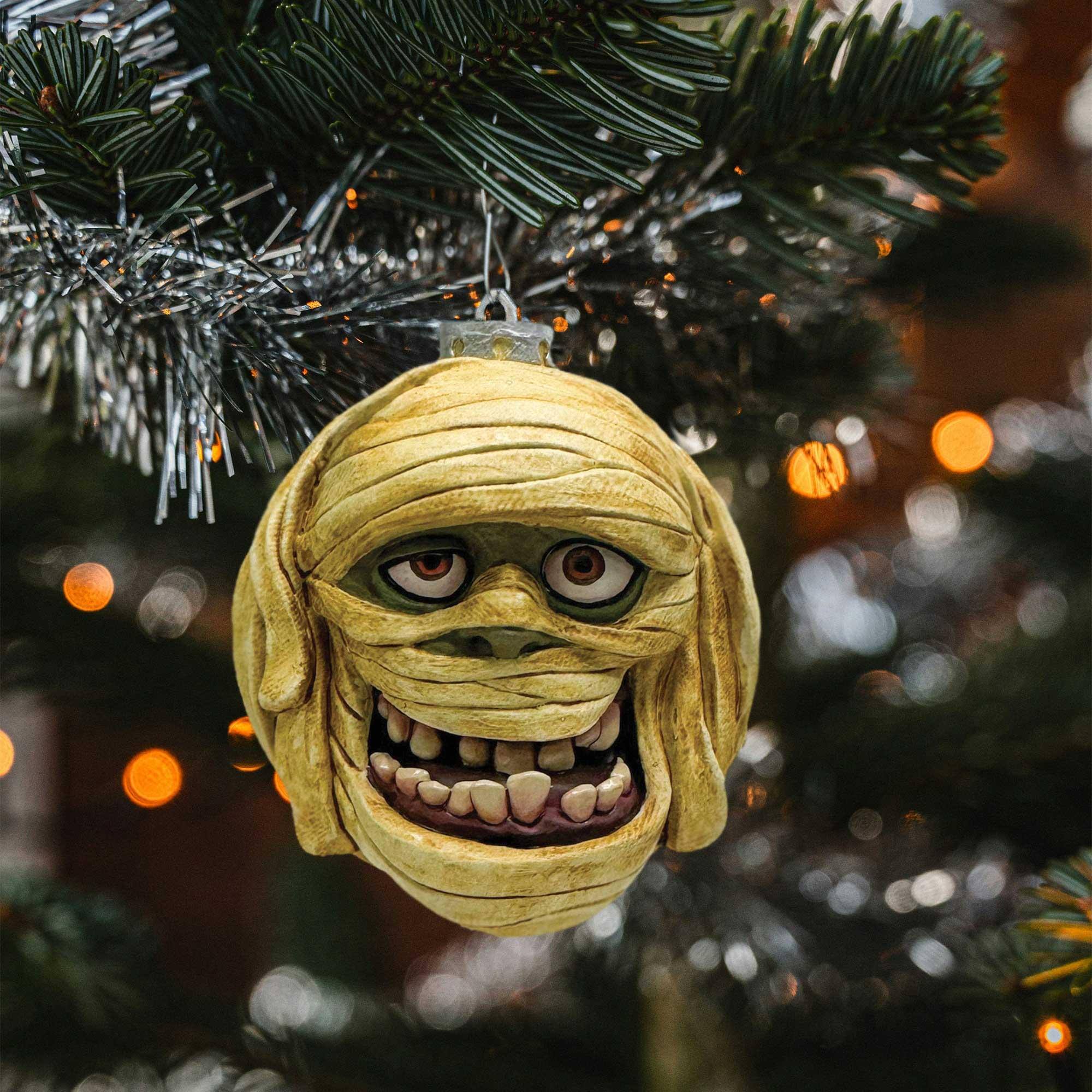Alt View 1. Gorenaments - Len Simon's Gorenaments 3.5 Inch Horror Ornament Series 1 | Mummzy - Yellow.