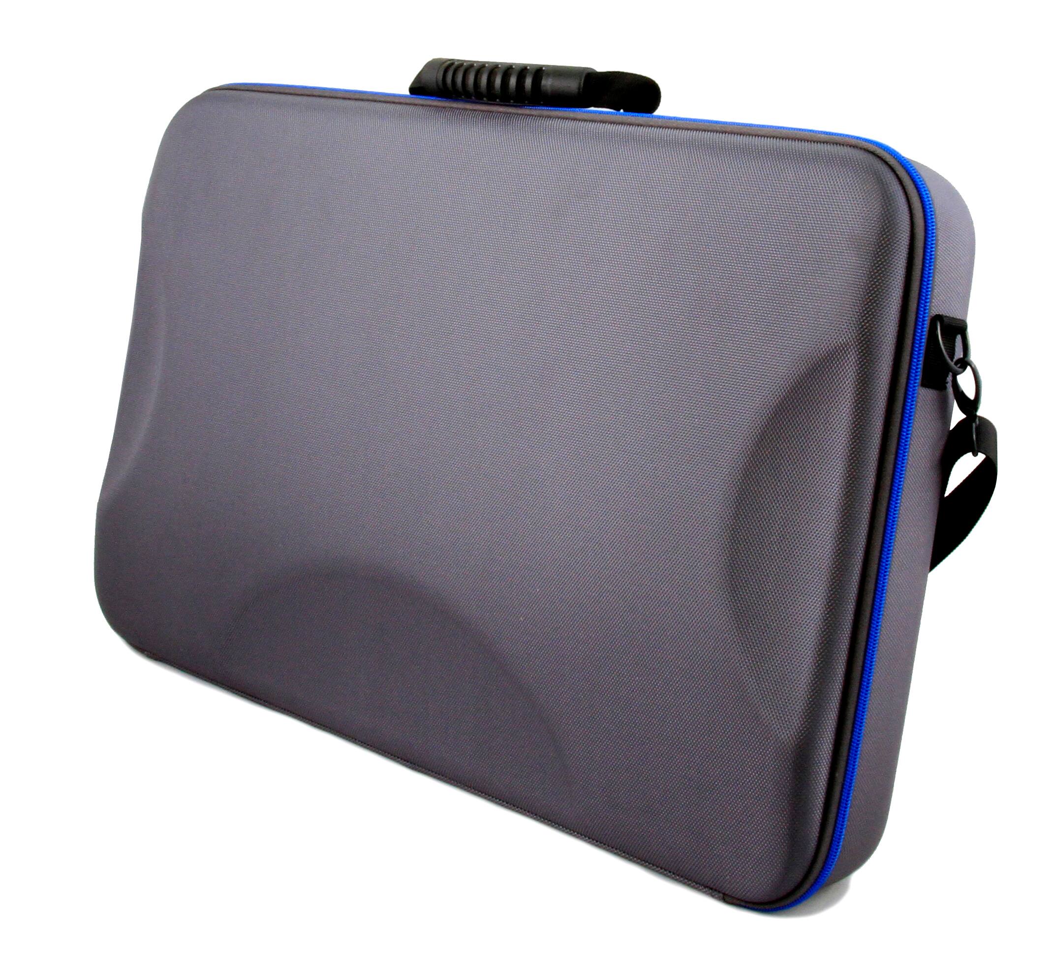 Angle. CASEMATIX - CASEMATIX DJ Controller Travel Case  Fits Pioneer DJ, Hercules, Mackie Mixers & More Up to 22.5"x13.5"x2.75" - Gray.