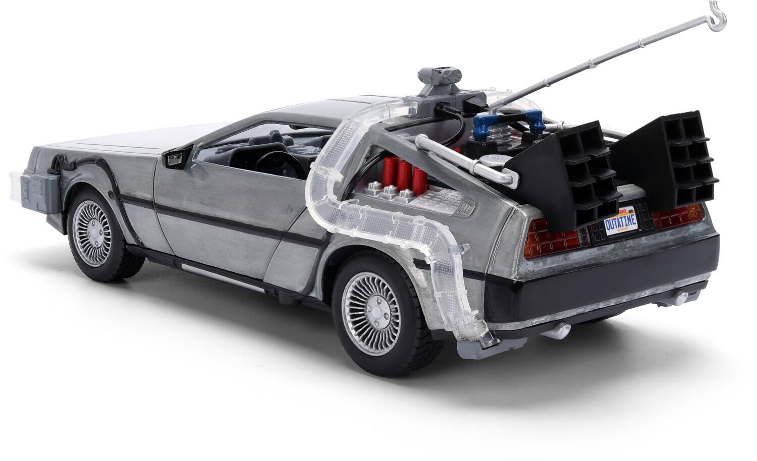 Alt View 2. Jada Toys - Back to the Future 40th Anniversary Hollywood Rides 1/24 Scale Model Car   - Collectibles - Multicolor.
