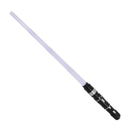 Front. Funworld - Light-Up 28 Inch Retractable Space Sword Costume Accessory | Lights Up Blue, Red and Green - Red.