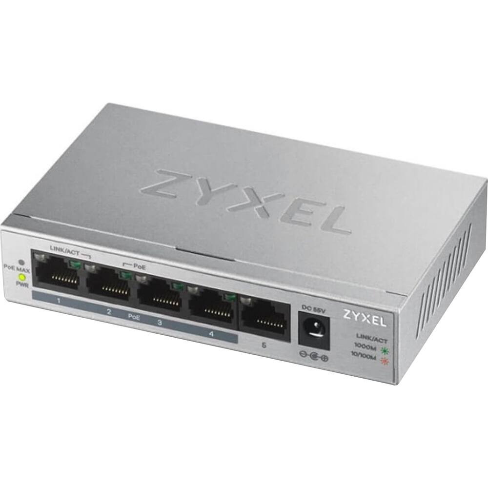 ZYXEL

LINK/ACT 1 2 POE 3 4 6

DC 88V

LINK/ACT 1000M 100M