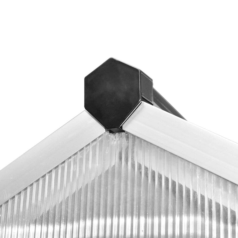 Alt View 2. vidaXL - vidaXL Greenhouse Transparent Aluminum Large UV-resistant materials - Transparent.
